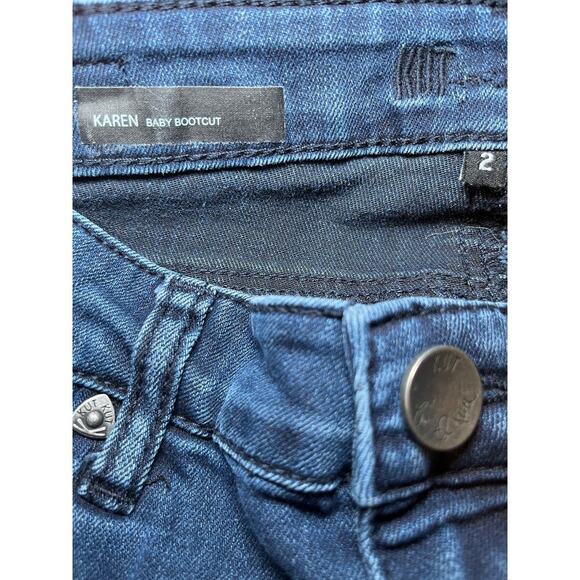 Kut from the Kloth Karen Size 2 Cotton Rayon Spandex‎ Bootcut Highrise Waist - Picture 11 of 16